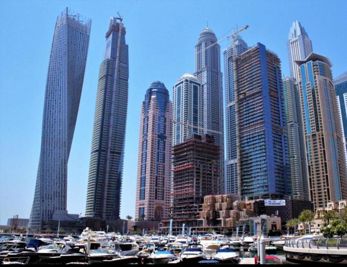 Bright Luxury 2Br Aprt Dubai Marina With Balcony Lägenhet Exteriör bild